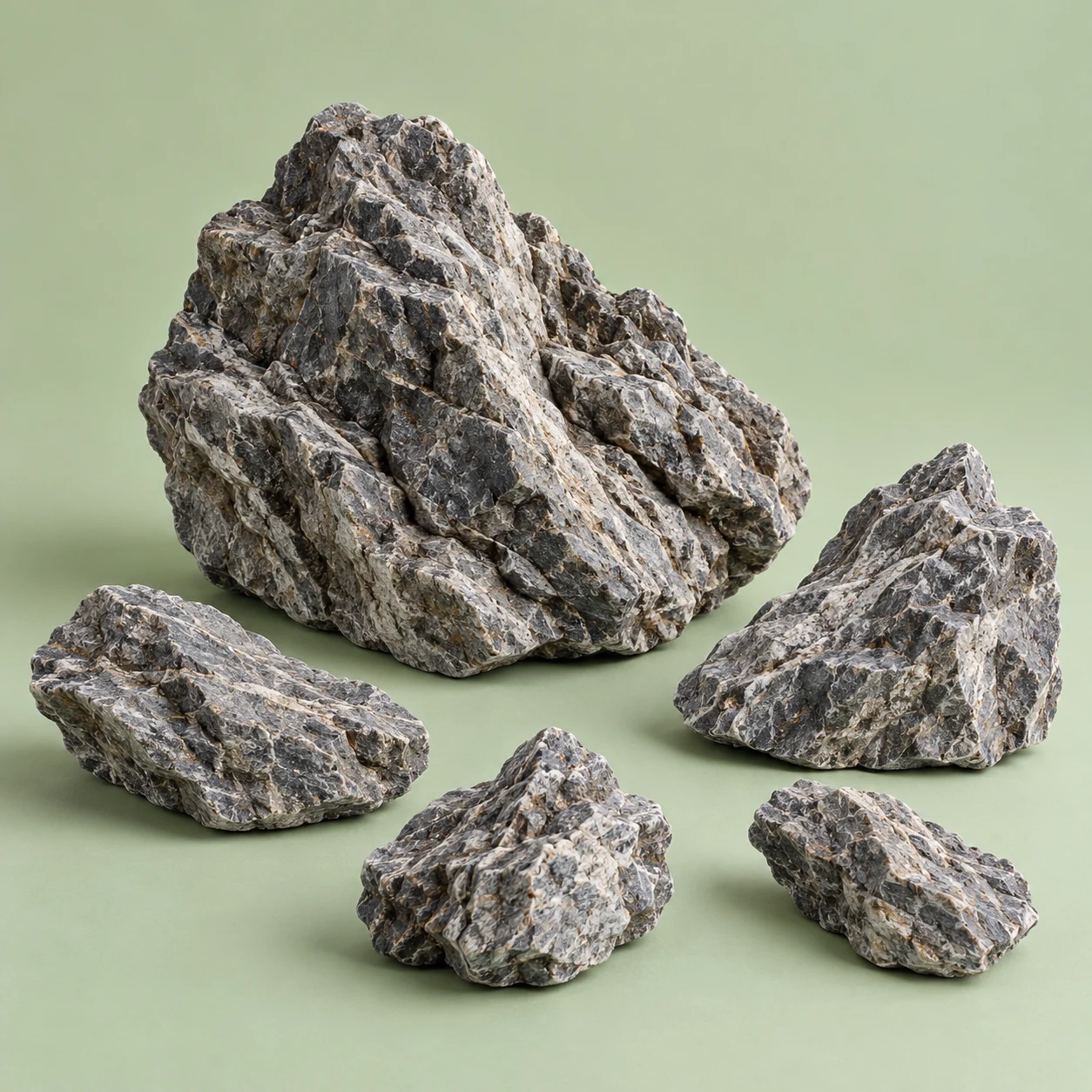 Textured stone set
